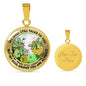 AG2208066 My Mind Still Talks To You Dragonflies Flower Luxury Necklace with Back Engraving