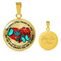 SP0109013 My Mind Still Talks To You Turquoise Butterflies Broken Heart And Rose Luxury Necklace with Back Engraving