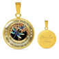 My Mind Still Talks To You Blue Dragonflies Wood Tree Of Life SP1909055 Luxury Necklace with Back Engraving