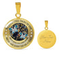 My Mind Still Talks To You Turquoise Butterflies Titan Tree Of Life SP1909013 Luxury Necklace with Back Engraving