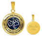 JL1807007 My Mind Still Talks To You Hummingbirds Silver Heart Paws And Galaxy Luxury Necklace with Back Engraving