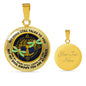 AG0608100 My Mind Still Talks To You Golden Dragonflies Gold Celtic Knot Tree Of Life Luxury Necklace with Back Engraving