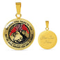 AG0408063 My Mind Still Talks To You Red Cardinals Black Tree Of Life And Moon Luxury Necklace with Back Engraving