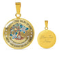 My Mind Still Talks To You Turquoise Butterflies Tree Of Life Craft SP1909048 Luxury Necklace with Back Engraving