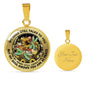 AG2908082 My Mind Still Talks To You Dragonflies Flower Luxury Necklace with Back Engraving