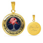 AG0608095 My Mind Still Talks To You Red Cardinals Silver Moon Tree Of Life And Galaxy Luxury Necklace with Back Engraving