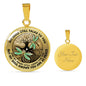 AG2108048 My Mind Still Talks To You Dragonflies Tree Of Life Luxury Necklace with Back Engraving