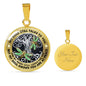 AG2008046 My Mind Still Talks To You Dragonflies Silver Tree Of Life Luxury Necklace with Back Engraving