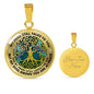 AG1508034 My Mind Still Talks To You Hummingbirds Tree Of Life Luxury Necklace with Back Engraving