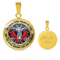 AG2008042 My Mind Still Talks To You Red Cardinals Silver Tree Of Life Luxury Necklace with Back Engraving