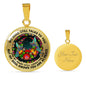 AG2608061 My Mind Still Talks To You Hummingbirds Flower Luxury Necklace with Back Engraving