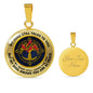 AG0608081 My Mind Still Talks To You Red Cardinals Gold Celtic Knot Tree Of Life Luxury Necklace with Back Engraving