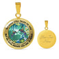 AG2408070 My Mind Still Talks To You Hummingbirds Flower Luxury Necklace with Back Engraving