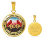 AG2508042 My Mind Still Talks To You Red Cardinals Flower Luxury Necklace with Back Engraving