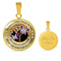 My Mind Still Talks To You Purple Butterflies Wood Tree Of Life SP1909028 Luxury Necklace with Back Engraving