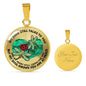 SP0109044 Mind Still Talks To You Dragonflies Broken Heart And Rose Luxury Necklace with Back Engraving