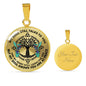 AG0608131 My Mind Still Talks To You Hummingbirds Black Celtic Knot Tree Of Life Luxury Necklace with Back Engraving