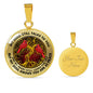 AG2208051 My Mind Still Talks To You Red Cardinals Gold Tree Of Life Luxury Necklace with Back Engraving