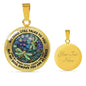 AG2508060 My Mind Still Talks To You Dragonflies Flower Luxury Necklace with Back Engraving