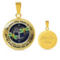 AG0608101 My Mind Still Talks To You Golden Dragonflies Silver Celtic Knot Tree Of Life Luxury Necklace with Back Engraving