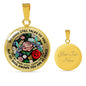 AG2608065 My Mind Still Talks To You Hummingbirds Flower Luxury Necklace with Back Engraving