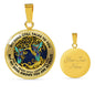 AG0408096 My Mind Still Talks To You Hummingbirds Gold Tree Of Life And Galaxy Luxury Necklace with Back Engraving
