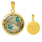 JL2307028 My Mind Turquoise Butterflies New Family Tree Of Life Luxury Necklace with Back Engraving