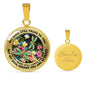 AG2908081 My Mind Still Talks To You Dragonflies Flower Luxury Necklace with Back Engraving