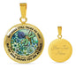 AG2208071 My Mind Still Talks To You Dragonflies Flower Luxury Necklace with Back Engraving