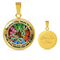 AG2108044 My Mind Still Talks To You Dragonflies Four Season Tree Of Life Luxury Necklace with Back Engraving