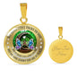 My Mind Still Talks To You Turquoise Butterflies Celtic Tree Of Life And Moon SP1909037 Luxury Necklace with Back Engraving