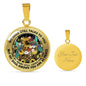 AG2908095 My Mind Still Talks To You Hummingbirds Flower Luxury Necklace with Back Engraving