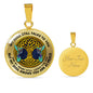 AG0608138 My Mind Still Talks To You Hummingbirds Gold Celtic Knot Tree Of Life Luxury Necklace with Back Engraving