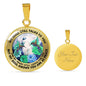 AG2208085 My Mind Still Talks To You Hummingbirds Flower Luxury Necklace with Back Engraving