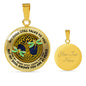 AG0608109 My Mind Still Talks To You Golden Dragonflies Gold Celtic Knot Tree Of Life Luxury Necklace with Back Engraving