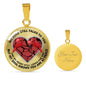 SP0109036 Mind Still Talks To You Red Cardinals Broken Heart Luxury Necklace with Back Engraving