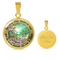 AG2408057 My Mind Still Talks To You Dragonflies Flower Luxury Necklace with Back Engraving