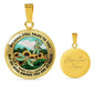 AG2508058 My Mind Still Talks To You Dragonflies Flower Luxury Necklace with Back Engraving