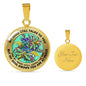 AG2908072 My Mind Still Talks To You Dragonflies Flower Luxury Necklace with Back Engraving