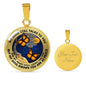 AG2108021 My Mind Still Talks To You Orange Monarch Butterflies Tree Of Life Luxury Necklace with Back Engraving