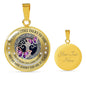 My Mind Still Talks To You Purple Butterflies Celtic Tree Of Life SP1909029 Luxury Necklace with Back Engraving