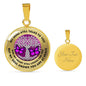 My Mind Still Talks To You Butterfly Purple Tree Of Life PT0015 Luxury Necklace with Back Engraving