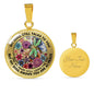 AG2208067 My Mind Still Talks To You Dragonflies Flower Luxury Necklace with Back Engraving
