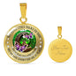 My Mind Still Talks To You Purple Butterflies Celtic Tree Of Life And Moon SP1909036 Luxury Necklace with Back Engraving