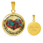 SP0109054 My Mind Still Talks To You Hummingbirds Broken Heart And Rose Luxury Necklace with Back Engraving