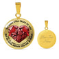 SP0109038 Mind Still Talks To You Red Cardinals Broken Heart Of Rocks Luxury Necklace with Back Engraving