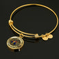 JL2407100 My Mind Still Talks To You Red Cardinals Gold Celtic Tree Of Life And Galaxy Circle Adjustable Luxury Bangle with Back Engraving