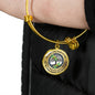JL1407005 My Mind Still Talks To You Golden Dragonflies Tree Of Life Circle Adjustable Luxury Bangle with Back Engraving