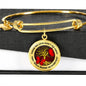 Those We Love Don't Go Away Red Butterflies Tree Of Life TM070609 Circle Adjustable Luxury Bangle with Back Engraving