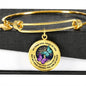 My Mind Still Talks To You Butterflies Luxury Bangle with Back Engraving